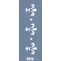 K68 6x20 Bordür Model Fleur-de-lis Stencil