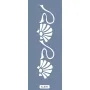 K70 6x20 Bordür Model Çiçek Motif Stencil