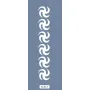 K72 6x20 Bordür Model Spiral Desen Stencil