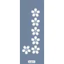 K75 6x20 Bordür Model Çiçek Stencil