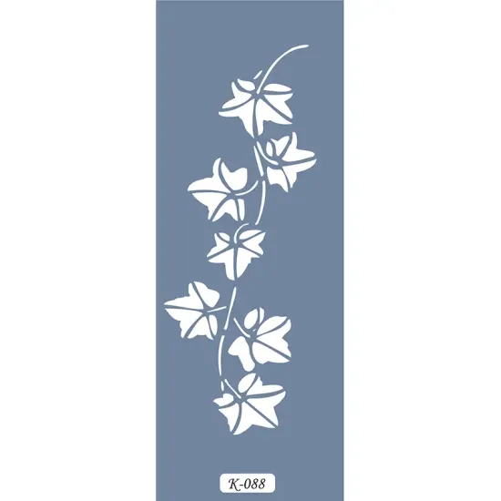 K88 6x20 Bordür Model Yaprak Stencil