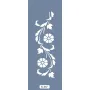 K87 6x20 Bordür Model Çiçek ve Yaprak Stencil