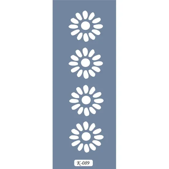 K89 6x20 Bordür Model Papatya Stencil