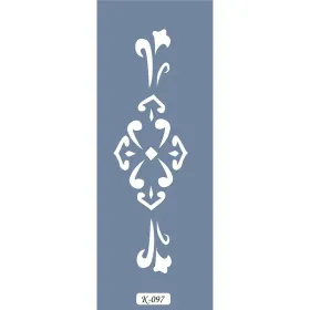 K97 6x20 Bordür Model Dekoratif Stencil