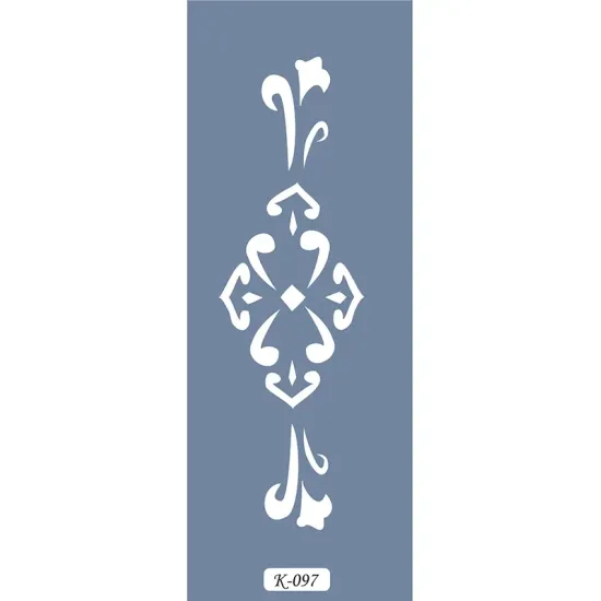 K97 6x20 Bordür Model Dekoratif Stencil