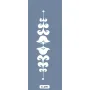 K99 6x20 Bordür Model Çiçek Motif Stencil