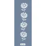 K110 6x20 Bordür Model Çiçek Stencil