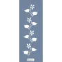 K111 6x20 Bordür Model Çiçek Yaprak Stencil