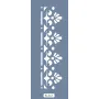 K112 6x20 Bordür Model Çiçek Desenli Stencil