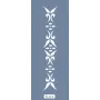 K114 6x20 Bordür Model Floral Desen Stencil