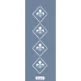 K115 6x20 Bordür Model Desenli Kare Stencil