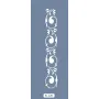 K120 6x20 Bordür Model Floral Desen Stencil