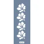 K125 6x20 Bordür Model Çiçek Desen Stencil