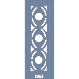K128 6x20 Bordür Model Geometrik Simetri Stencil