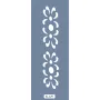 K129 6x20 Bordür Model Çiçek Desenli Stencil