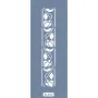 K134 6x20 Bordür Model Çiçek Şerit Stencil