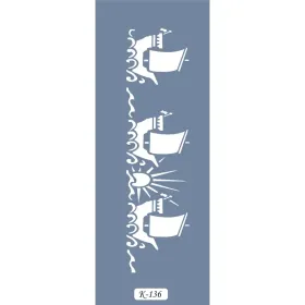 K136 6x20 Bordür Model Gemi Stencil