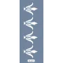 K143 6x20 Bordür Model Çiçek Desen Stencil