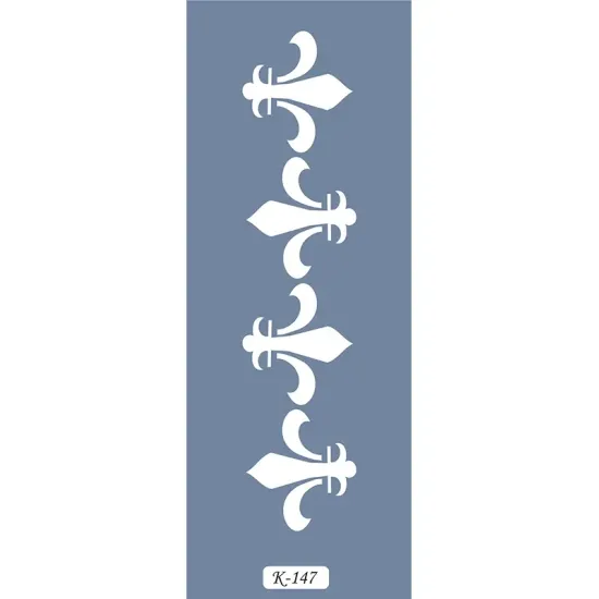 K147 6x20 Bordür Model Fleur-de-lis Stencil