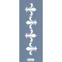 K147 6x20 Bordür Model Fleur-de-lis Stencil