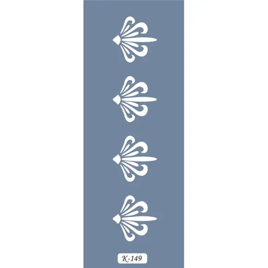 K149 6x20 Bordür Model Dekoratif Motif Stencil