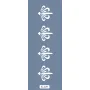 K149 6x20 Bordür Model Dekoratif Motif Stencil