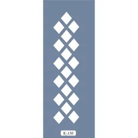 K150 6x20 Bordür Model Kare Dizilim Stencil