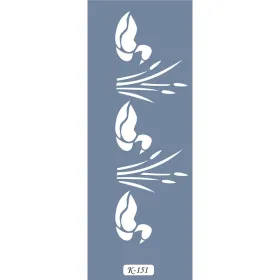 K151 6x20 Bordür Model Kuğu Stencil