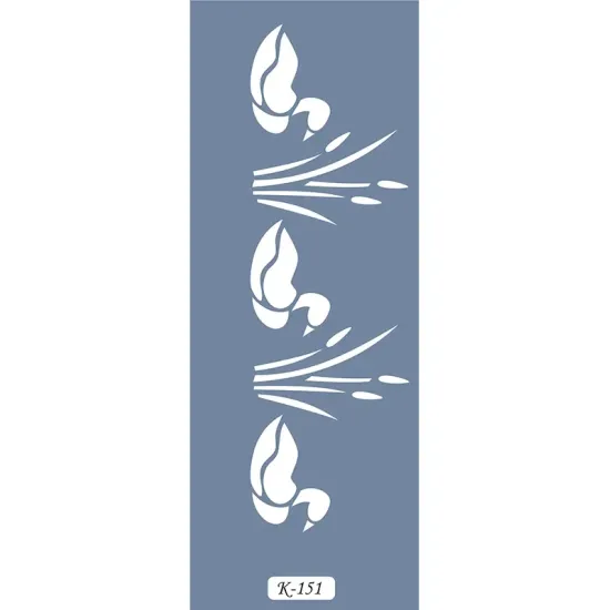 K151 6x20 Bordür Model Kuğu Stencil