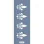 K152 6x20 Bordür Model Çiçek Desen Stencil