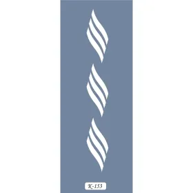 K153 6x20 Bordür Model Eğik Çizgi Stencil