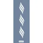 K153 6x20 Bordür Model Eğik Çizgi Stencil