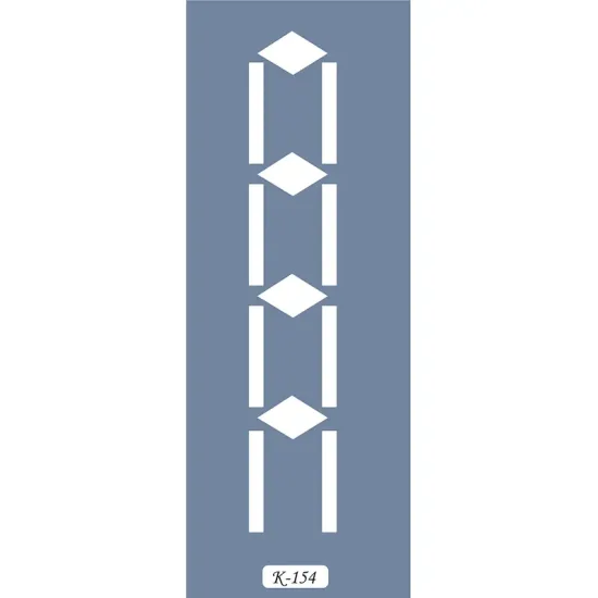 K154 6x20 Bordür Model Geometrik Çizgi Stencil