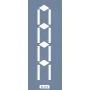 K154 6x20 Bordür Model Geometrik Çizgi Stencil