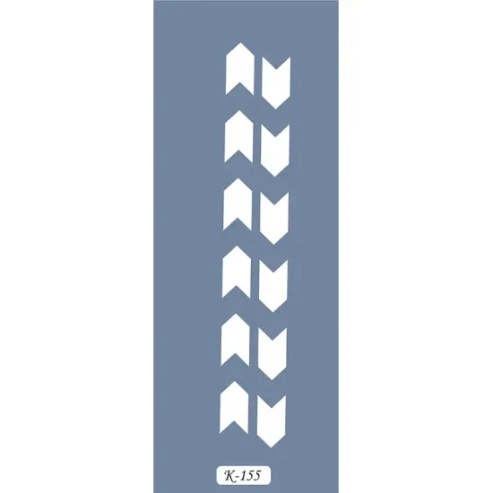 K155 6x20 Bordür Model Zigzag Stencil