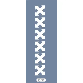 K156 6x20 Bordür Model Ok Şekli Stencil