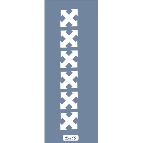 K156 6x20 Bordür Model Ok Şekli Stencil