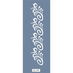 K159 6x20 Bordür Model Dekoratif Motif Stencil