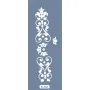 K162 6x20 Bordür Model Dekoratif Floral Stencil