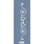 K165 6x20 Bordür Model Dekoratif Kıvrımlar Stencil