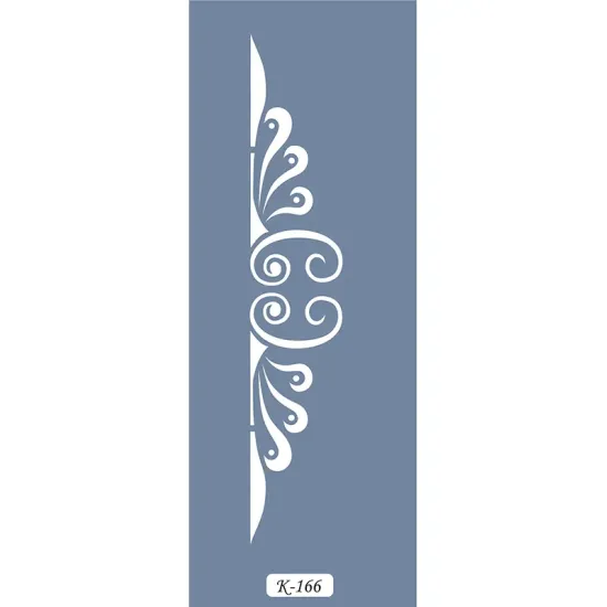 K166 6x20 Bordür Model Dekoratif Kenar Stencil