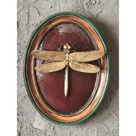 Atölye Tasarımı Altın Yusufçuk Oval Pano - 26 cm