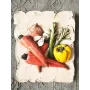 Atölye Tasarımı Havuçlu Sebze Kabartmalı Pano - 28 cm