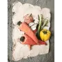 Atölye Tasarımı Havuçlu Sebze Kabartmalı Pano - 28 cm