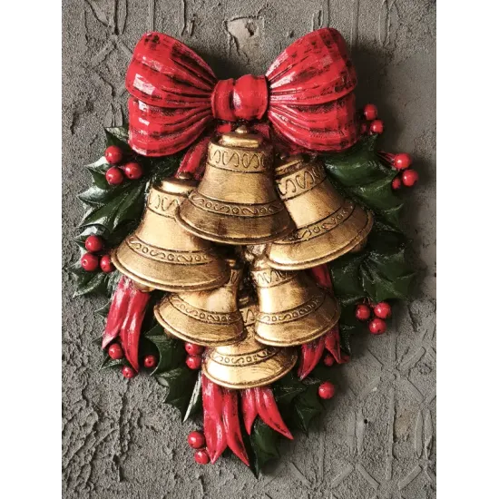Atölye Tasarımı Yılbaşı Çanları Pano - 40x32 cm
