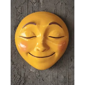 Atölye Tasarımı Gülen Yüz Duvar Maskı - 30x28 cm