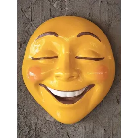 Atölye Tasarımı Kahkaha Atan Duvar Maskı - 30x28 cm