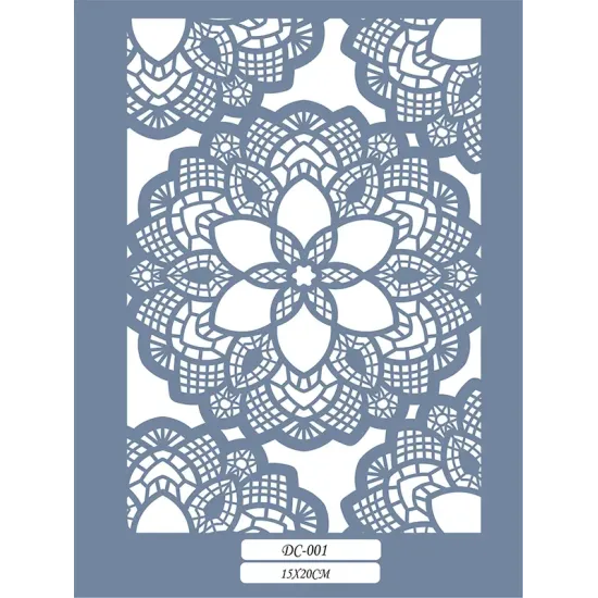 DC01 Mandala Dantel Model Stencil 15x20cm