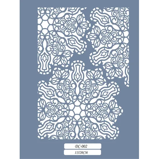 DC02 Mandala Dantel Model Stencil 15x20cm