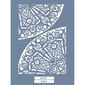 DC07 Desen Dantel Model Stencil 15x20cm